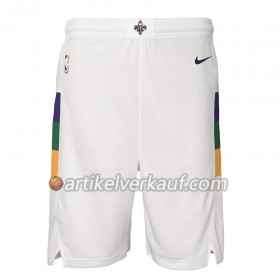 New Orleans Pelicans Weiß 2018-19 Nike Kurze Hose Swingman - Herren